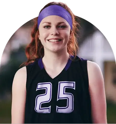 Student wearing sport clothes