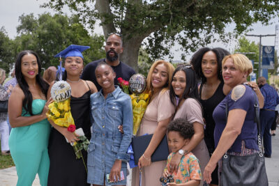 Family photo on graduation day