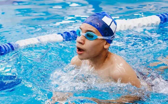 Student swimming